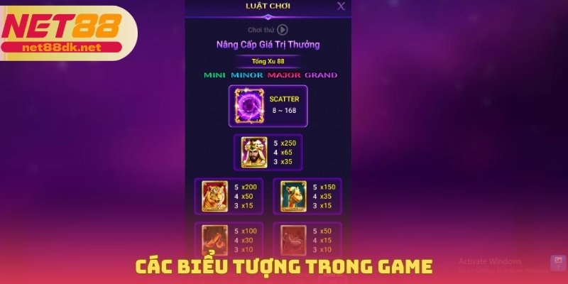 Các biểu tượng trong game