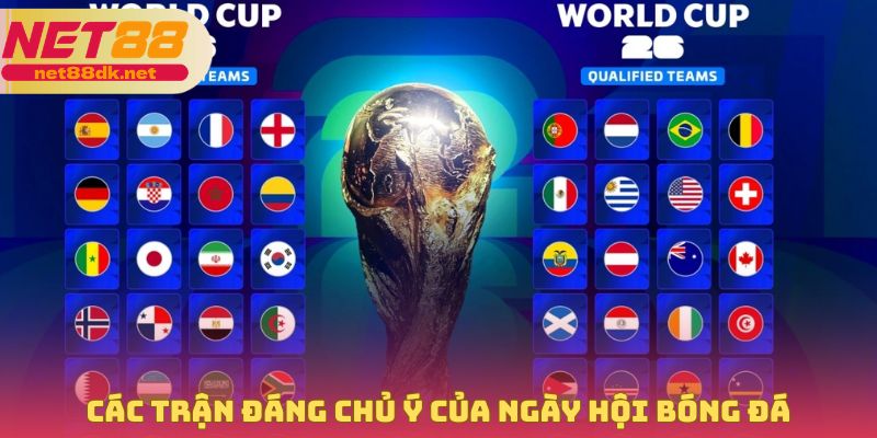 Các trận đáng chủ ý của ngày hội bóng đá