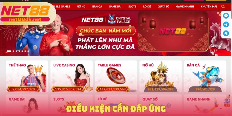 Những yêu cầu cần đáp ứng khi tiến hành đăng ký NET88