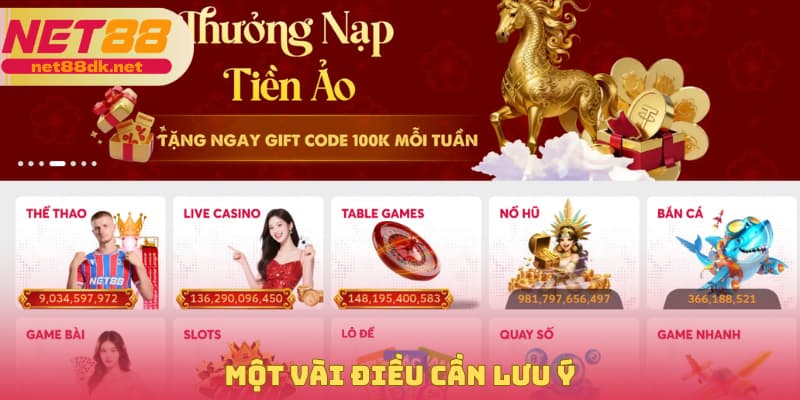 Một vài điều cần lưu ý