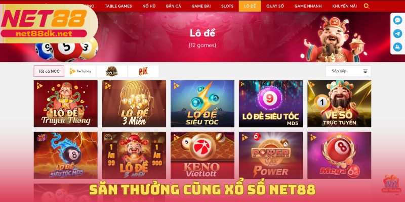 Săn thưởng cùng Xổ số NET88